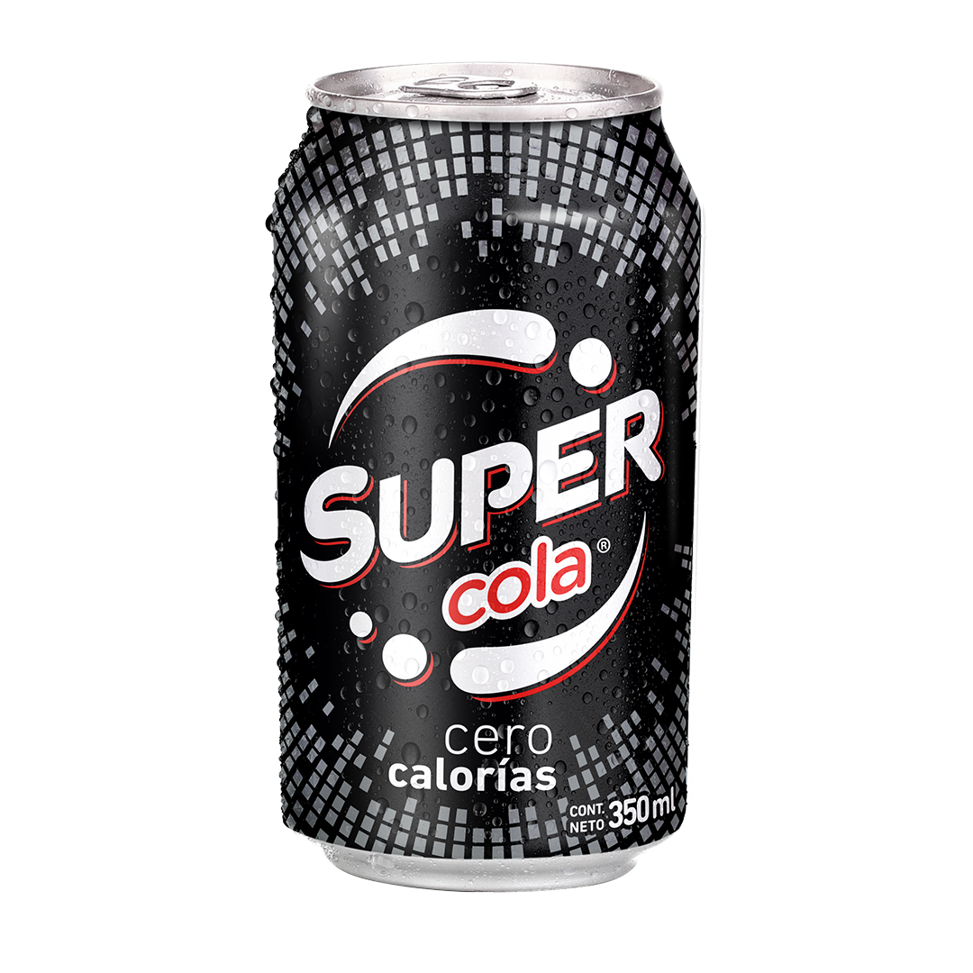 Super Cola Cero en lata